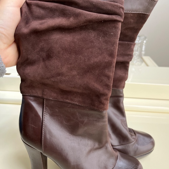 Nicole Brundage brown Italian designer boots - Picture 2 of 4
